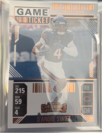 2024 Panini Contenders #16 D'Andre Swift Season Ticket — front