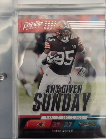 2024 Panini Prestige Any Given Sunday #AGS-DNU David Njoku — front