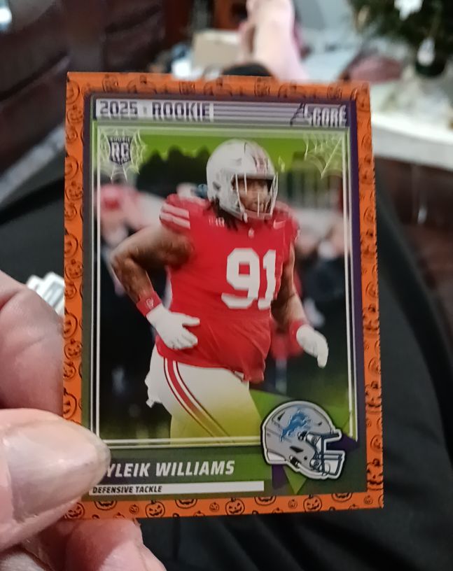 2025 Panini Score A Treat #85 Tyleik Williams — front