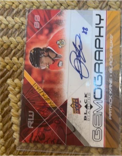 2008-09 Upper Deck Black Diamond Gemography #GBE Patrick Kane — front