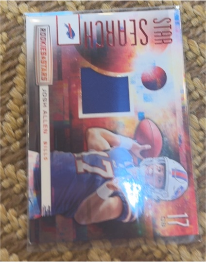 2018 Panini Rookies & Stars Star Search Jerseys #SS-JA Josh Allen — front