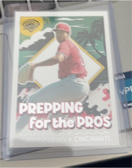 2024 Panini Prospect Edition #19 Chase Burns Prepping for the Pros — front