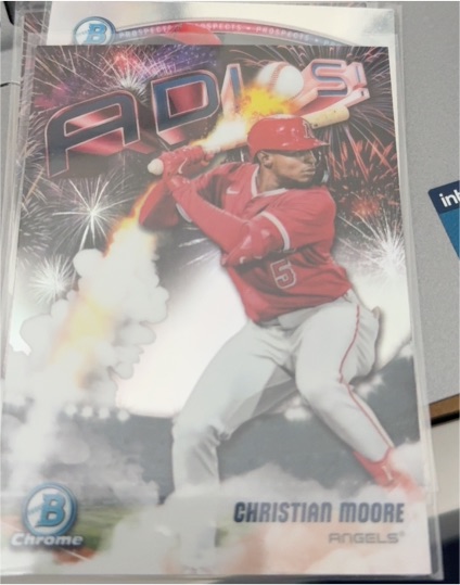 2025 Bowman Chrome #AD-19 Christian Moore Adios — front