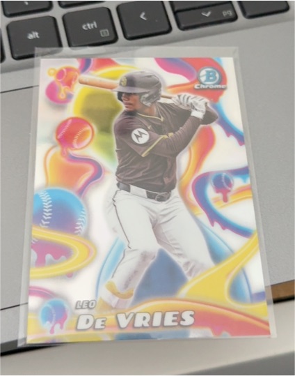 2025 Bowman Chrome Melt Mashers #MM-8 Leo De Vries — front