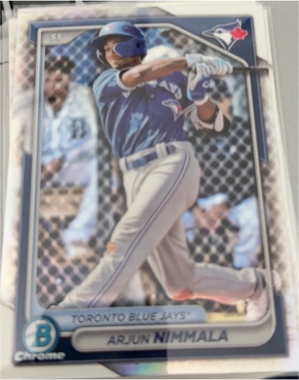 2024 Bowman Draft Chrome #BDC-102 Arjun Nimmala — front