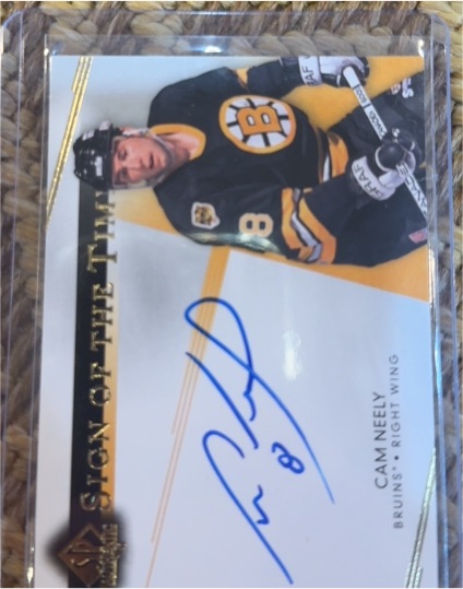 2014 SP Authentic Sign Of The Times #SOTT-CN Cam Neely — front