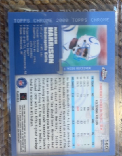 2000 Topps Chrome #160 Marvin Harrison — front