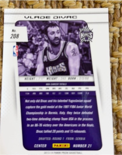 2013-14 Panini Prizm #208 Vlade Divac — front