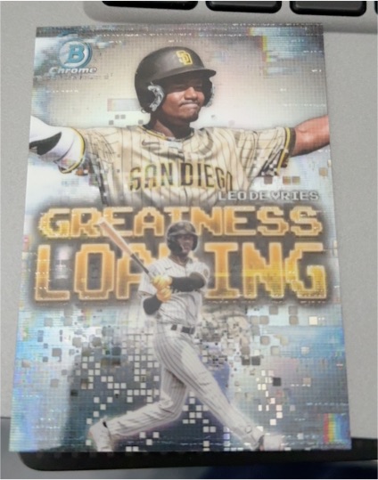 2025 Bowman Chrome #GL-12 Leo De Vries Greatness Loading — front