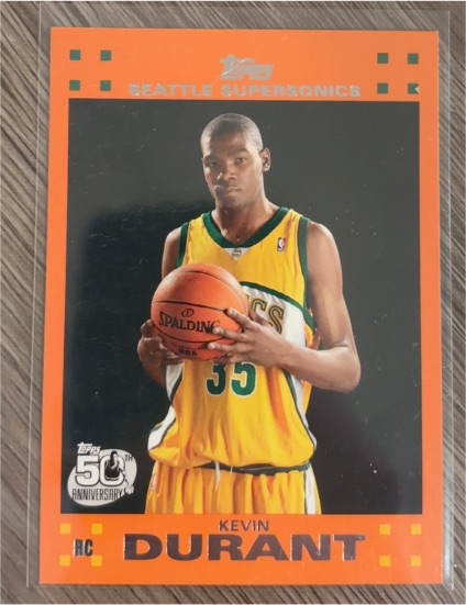 2007-08 Topps #112 Kevin Durant — front