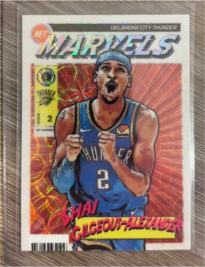 2023-24 Panini Premium Stock Retro Net Marvels #2 Shai Gilgeous-Alexander — front
