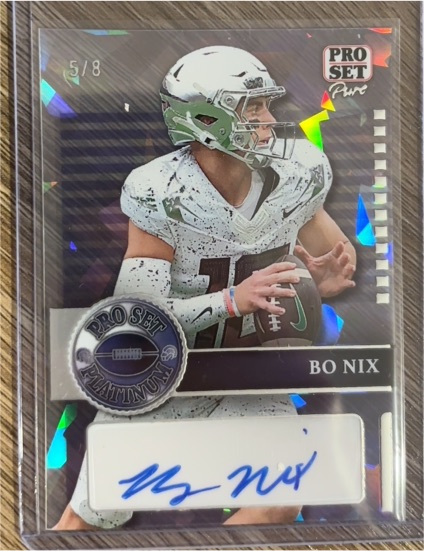 2023 Leaf Pro Set Pure Platinum #P-BN1 Bo Nix — front
