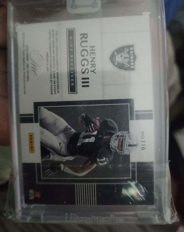 2020 Panini One #116 Henry Ruggs III — front