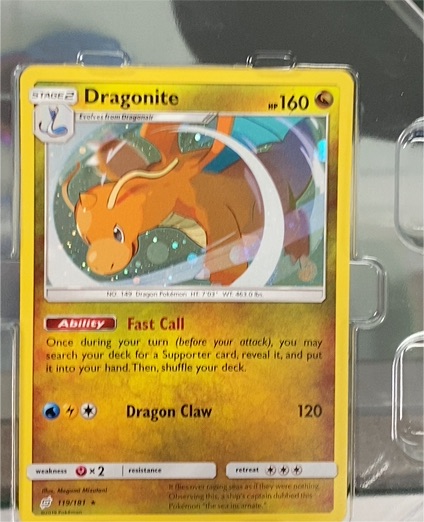 2019 Pokemon Sun & Moon Team Up #119 Dragonite — front