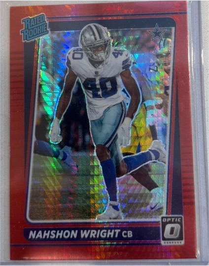 2021 Donruss Optic #285 Nahshon Wright — front
