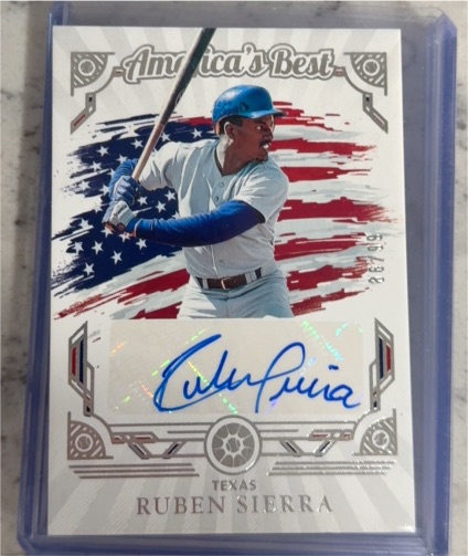 2025 Panini Boys of Summer America's Best #ABS-RSI Ruben Sierra — front