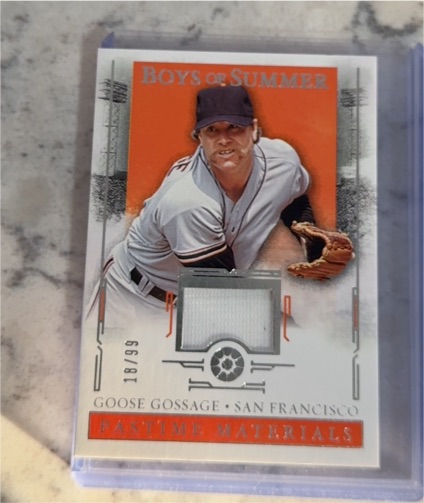 2025 Panini Boys of Summer Pastime Materials #PM-GG Goose Gossage — front