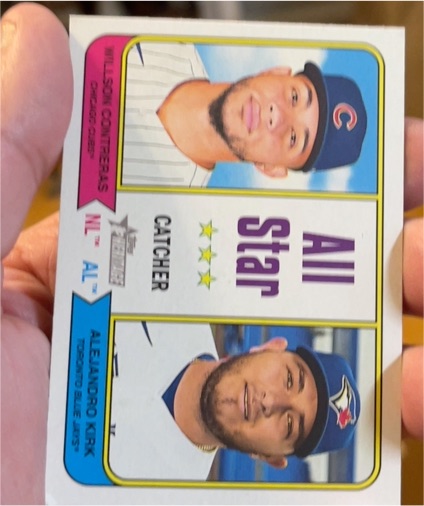 2023 Topps Heritage #331 Willson Contreras / Alejandro Kirk — front