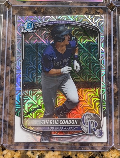2025 Bowman Chrome Prospects #BCP-75 Charlie Condon — front