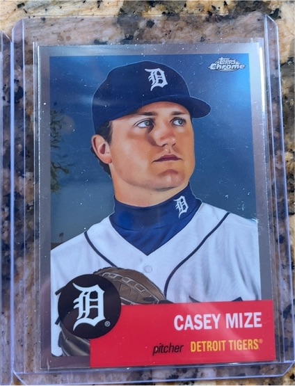 2022 Topps Chrome Platinum Anniversary #340 Casey Mize — front