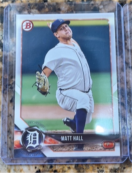 2018 Bowman Chrome Prospects #BCP80 Matt Hall — front