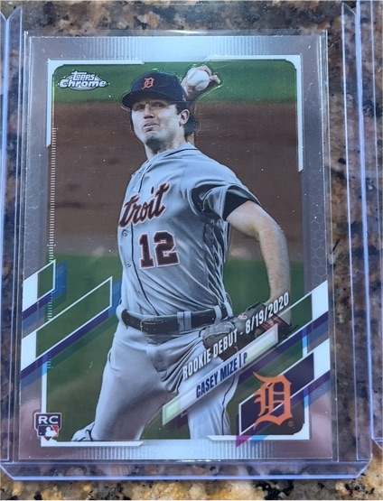 2021 Topps Chrome Update #USC73 Casey Mize Rookie Debut — front