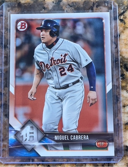 2018 Bowman #29 Miguel Cabrera — front