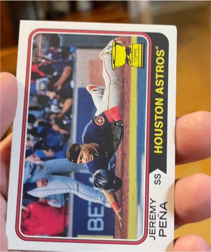 2023 Topps Heritage #285 Jeremy Peña — front