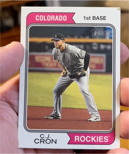 2023 Topps Heritage #126 C.J. Cron — front