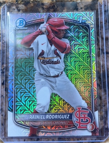 2025 Bowman Chrome #BCP-200 Rainiel Rodriguez — front