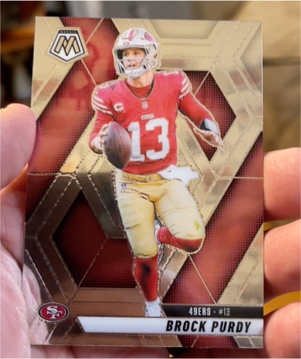 2025 Panini Mosaic #221 Brock Purdy — front