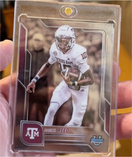 2025 Bowman University Chrome #133 Marcel Reed — front