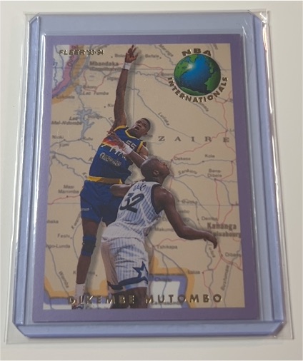 1993-94 Fleer NBA Internationals #7 Dikembe Mutombo — front