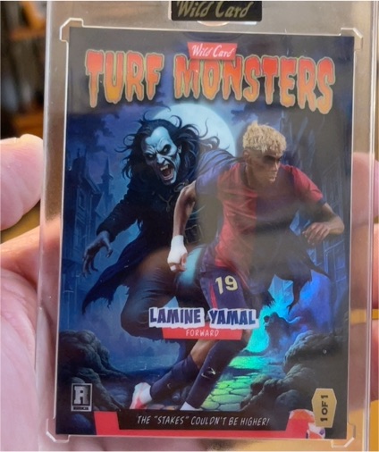 2025 Wild Card Haunted Hits Turf Monsters #TMVP-LY Lamine Yamal — front