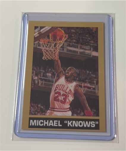 1990 NBA Hoops Superstars #12 Michael Jordan — front
