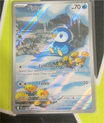 2023 Pokémon ME02: Phantasmal Flames #098 Piplup — front