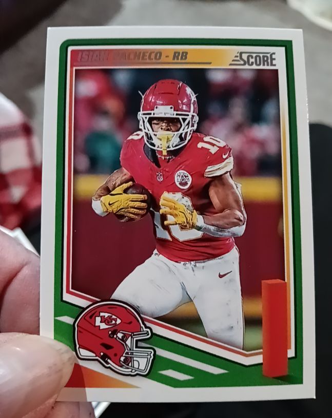 2025 Panini Score #278 Isiah Pacheco — front