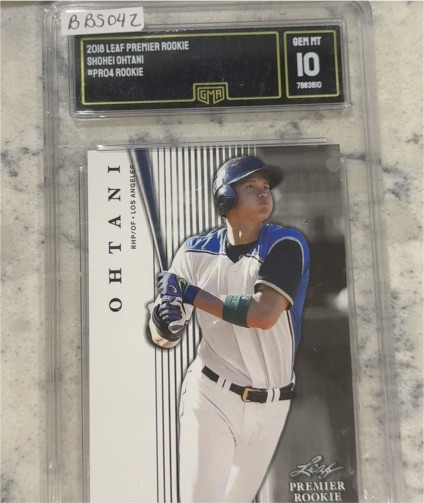 2018 Leaf Premier Rookie #PR04 Shohei Ohtani — front