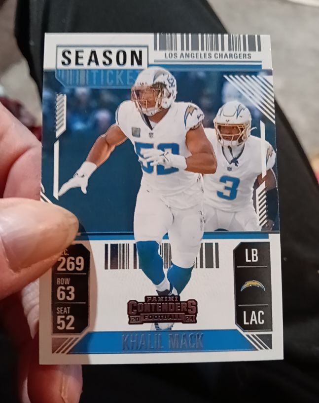 2024 Panini Contenders Season Ticket #57 Khalil Mack — front