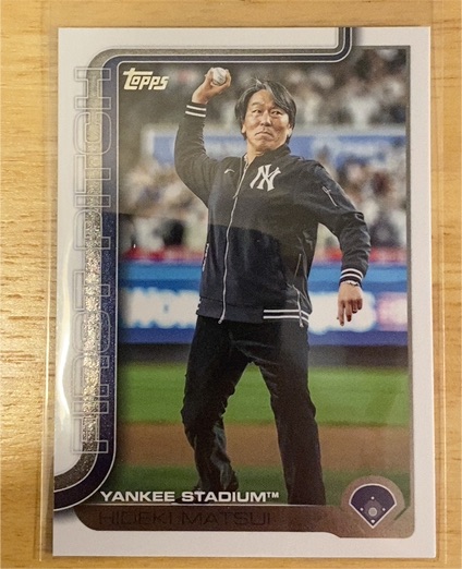 2025 Topps Update Series First Pitch #FPU-6 Hideki Matsui — front