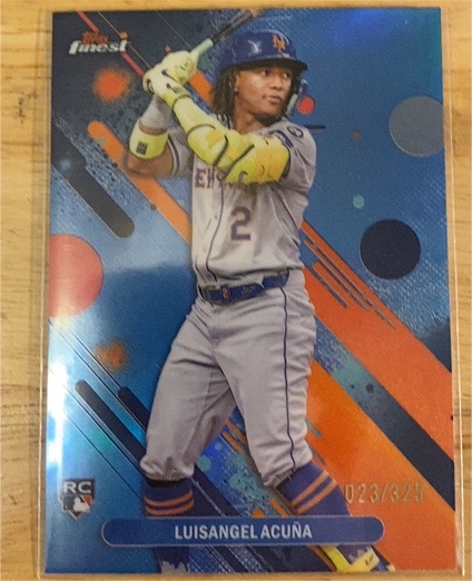 2025 Topps Finest #52 Luisangel Acuña — front