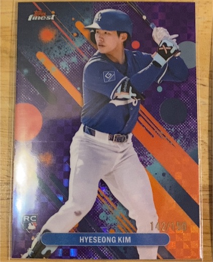 2025 Topps Finest #27 Hyeseong Kim — front