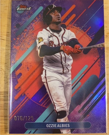 2025 Topps Finest #222 Ozzie Albies Rare — front
