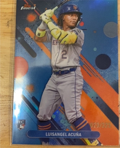 2025 Topps Finest #52 Luisangel Acuña — front