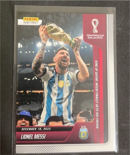 2022 Panini Instant FIFA World Cup Qatar #118 Lionel Messi — front
