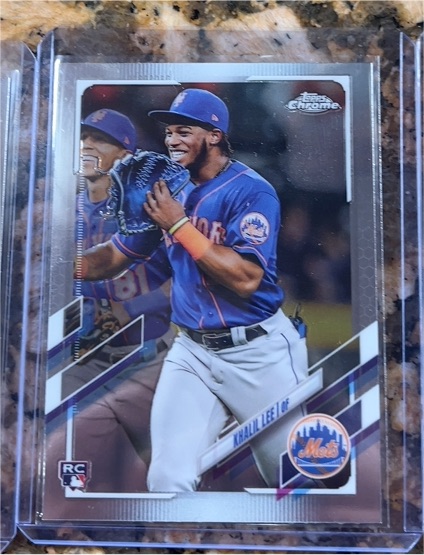 2021 Topps Chrome Update #USC62 Khalil Lee — front