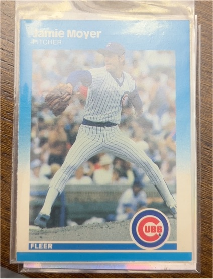 1987 Fleer #570 Jamie Moyer — front