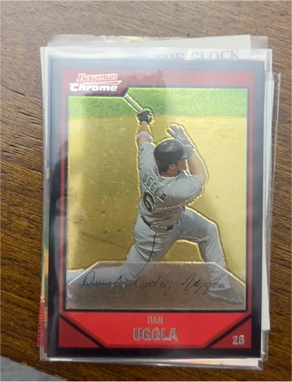 2007 Bowman Chrome #128 Dan Uggla — front