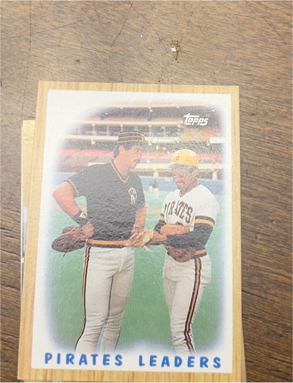 1987 Topps #131 Pirates Leaders Sid Bream & Tony Pena — front
