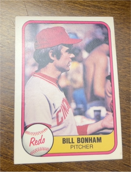 1981 Fleer #215 Bill Bonham — front
